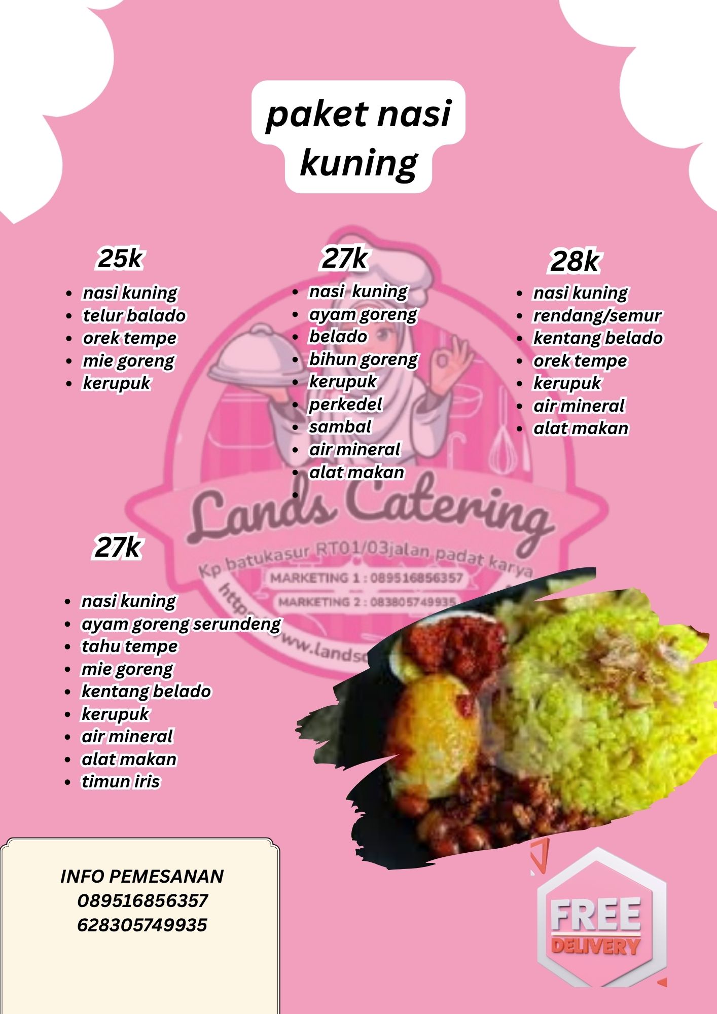 paket nasi kuning